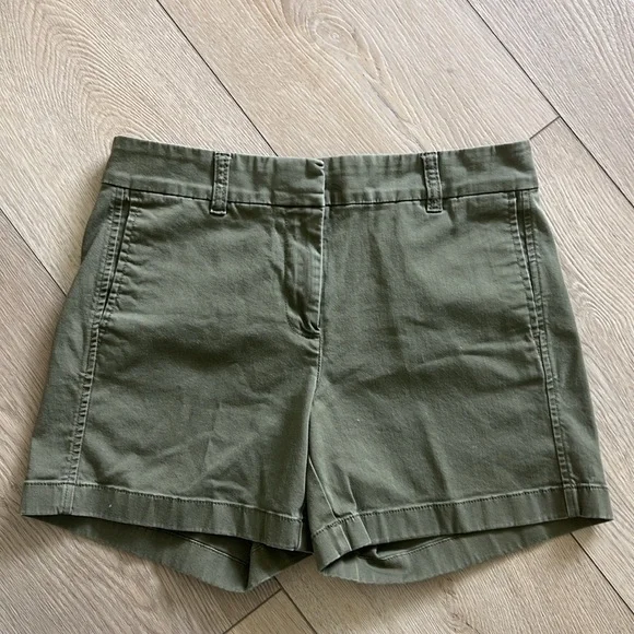 J. Crew Olive Chino Shorts 4 - Picture 4 of 8